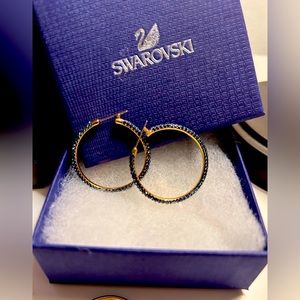 Authentic Swarovski Crystal Hoops